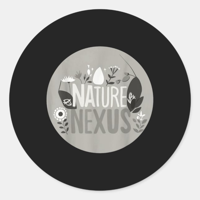 Nature Nexus - Harmonic Nature For Environmental P Classic Round Sticker (Front)