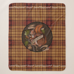 Nature Nut Squirrel Sherpa Blanket