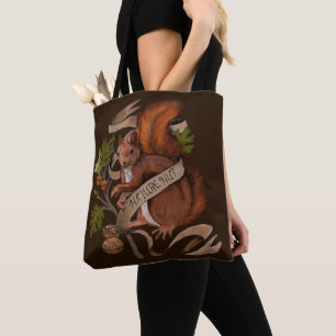 Nature Nut Squirrel Tote Bag