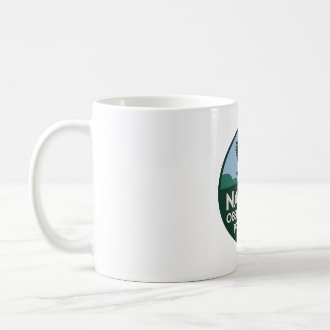 Nature Observe and Protect (Flying Eagle) Coffee Mug (Left)