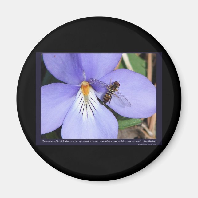 Nature Of  Love Birds-Foot Violet Magnet (Front)
