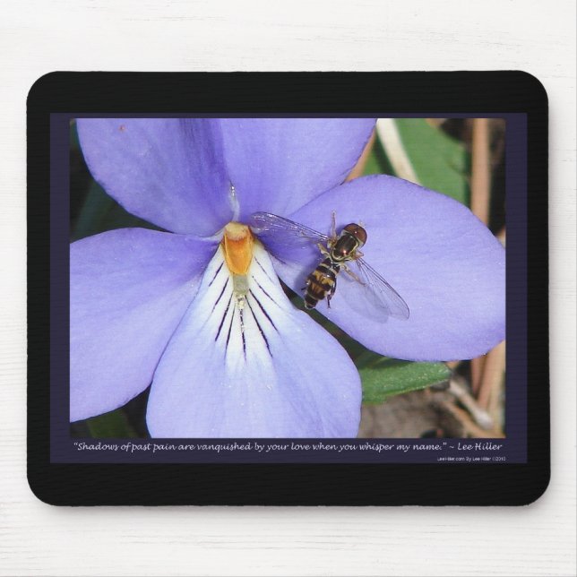 Nature Of  Love Birds-Foot Violet Mouse Pad (Front)