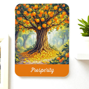 Nature Orange Tree Wealth Abundance Prosperity Magnet