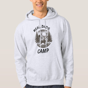 Nature Outdoor Grey Real Dads  PERSONALIZE Hoodie