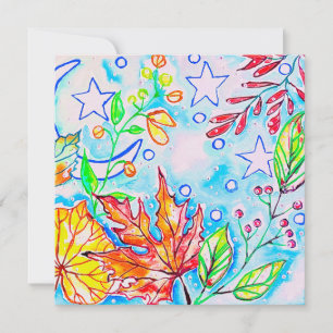 Nature Painting Holiday Card