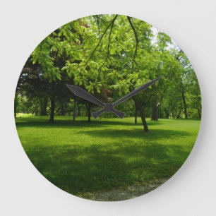Nature park large clock