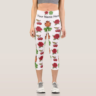 Nature Patches High Waisted Capris