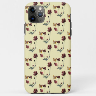 Nature Pattern Butterfly Poppies Custom Colour Case-Mate iPhone Case