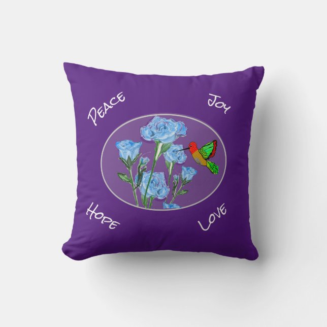 Nature Peace, Joy, Hope, Love  Cushion (Front)