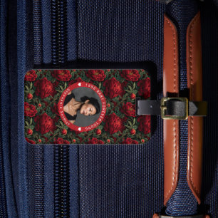 Nature Peony Themed Daughter’S Birthday Luggage Tag