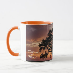 Nature Personalised Wedding Date Anniversary Mug