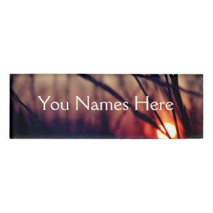 Nature Photo Small Rectangle Name Tag