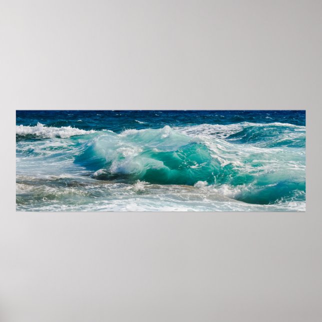 Nature Photography Beach Ocean Tide Poster (Front)