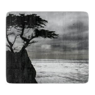 Nature Photography Black and White Cutting Board