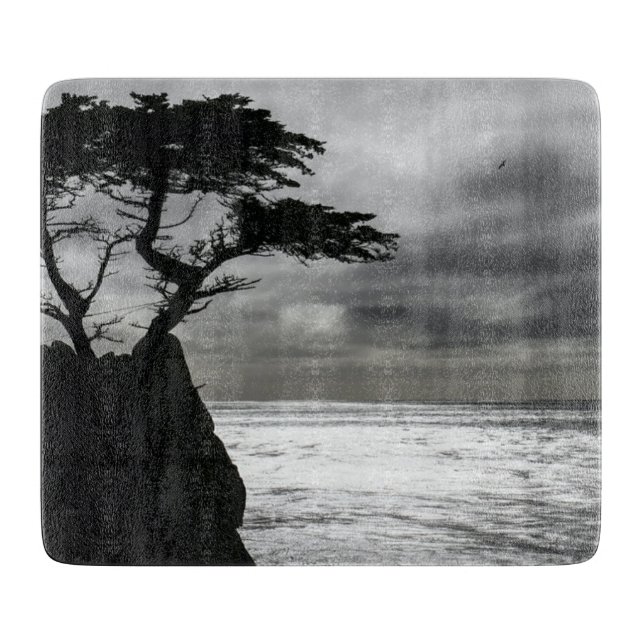 Nature Photography Black and White Cutting Board (Front)