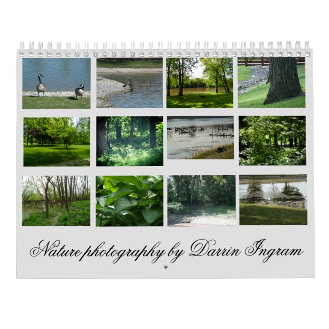 Nature photography calendar (Back)