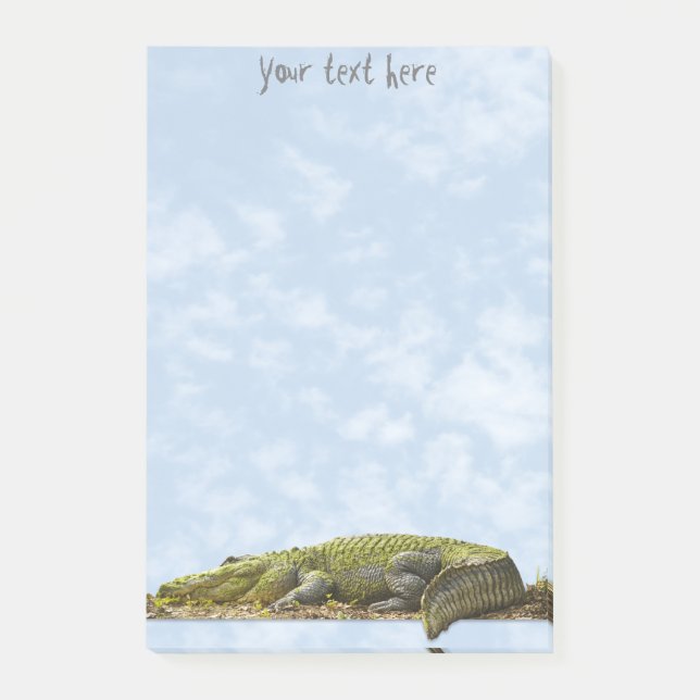 Nature Photography Huge Gator Panoramic Cut Out Post-it Notes (Front)