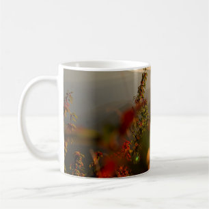 NATURE PHOTOGRAPHY OF GREEN TREES OVERLOOKING MOUN COFFEE MUG
