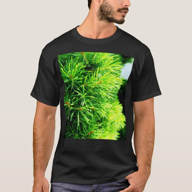 Nature - Pine - Macro - Green T-Shirt (Front)