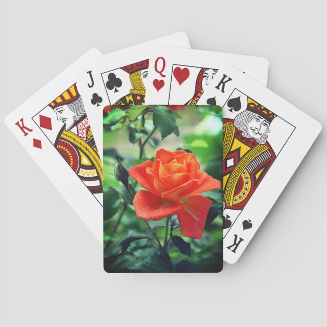Nature Pink Rose Flower-46458 Playing Cards (Back)