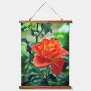 Nature Pink Rose Flower Hanging Tapestry