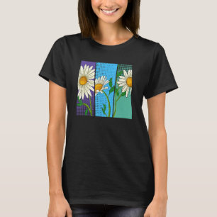 Nature Plant Botanical Garden Flower Pop Daisy Flo T-Shirt