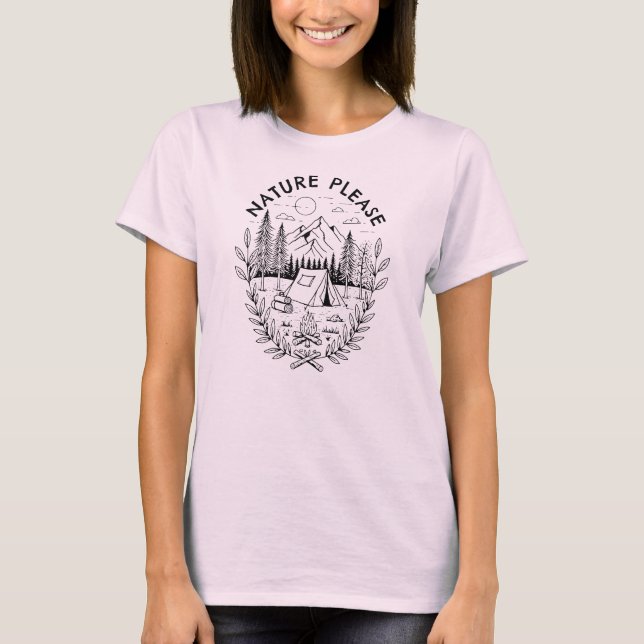 Nature Please T-Shirt (Front)
