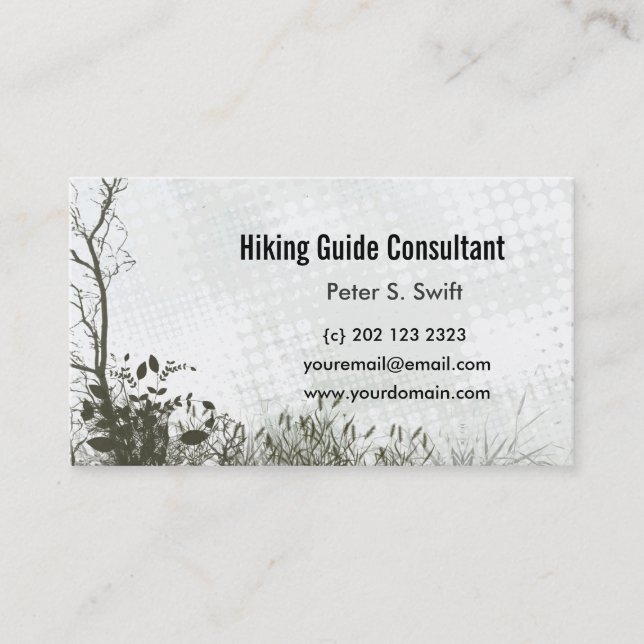 Nature Professional Guide Business Card (Front)