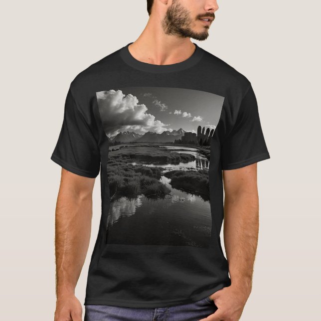 Nature & Progress: A Delicate Balance T-Shirt (Front)
