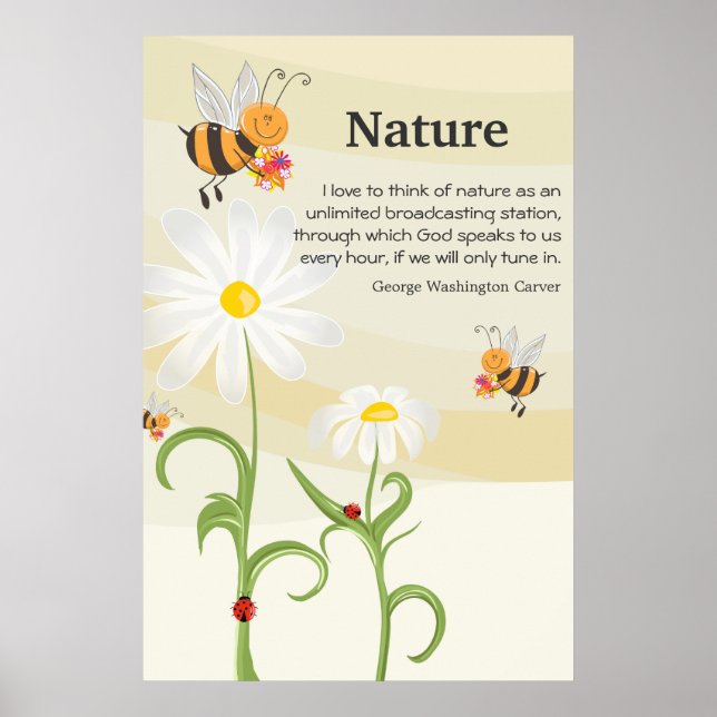Nature Quote - George Washington Carver Poster (Front)