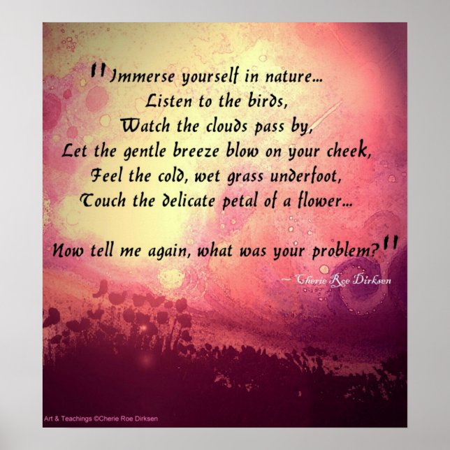 Nature Quote Poster (Front)