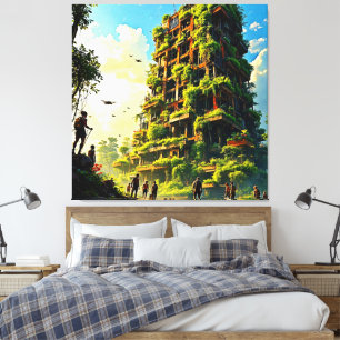 Nature Reclaims Urbanity Canvas Print