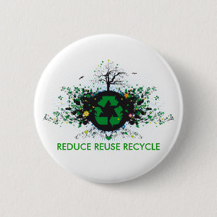 Nature Recycles 6 Cm Round Badge