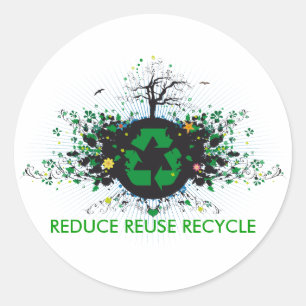 Nature Recycles Classic Round Sticker