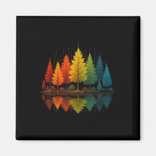 Nature Reflection Forest Trees Outdoor Wildlife Hi Magnet