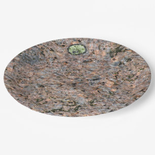 Nature Rock Photo Geology Texture Paper Plate