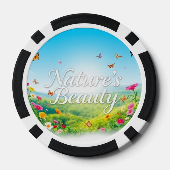Nature’s Beauty Poker Chips (Back)