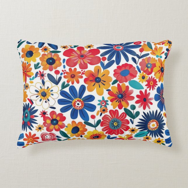 Nature’s Blooming Touch Accent Pillow (Front)