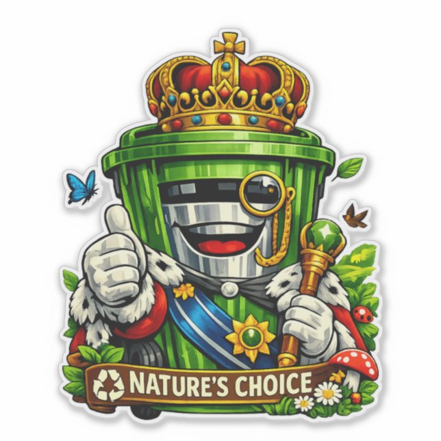Nature’s Choice - Wheelie Bin Waterproof Sticker (Front)