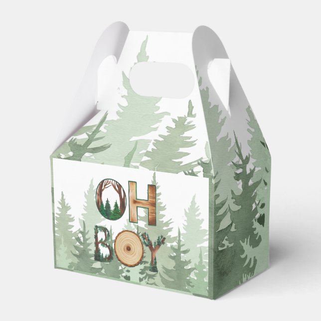 Nature’s Expression: Oh Boy Baby Shower Favour Box (Front Side)