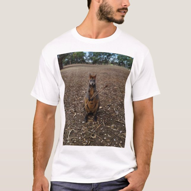 "Nature’s Feast: A Wallaby’s Snack Break" T-Shirt (Front)