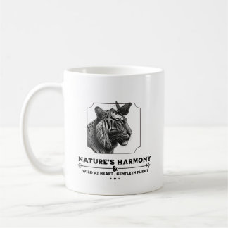 Nature’s Harmony, The Tiger and The Butterfly Coffee Mug