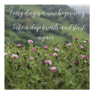 Nature’s Inspiration Motivational Custom Poster