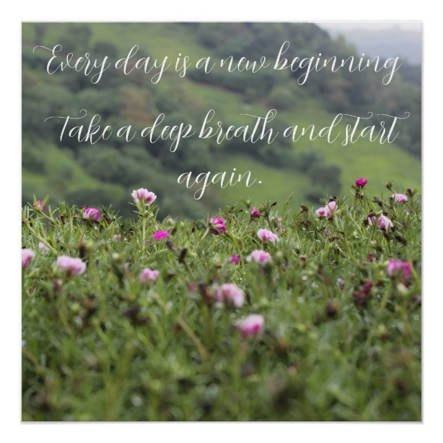 Nature’s Inspiration Motivational Custom Poster (Front)