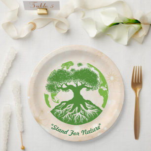 "Nature’s Living Globe" Paper Plate