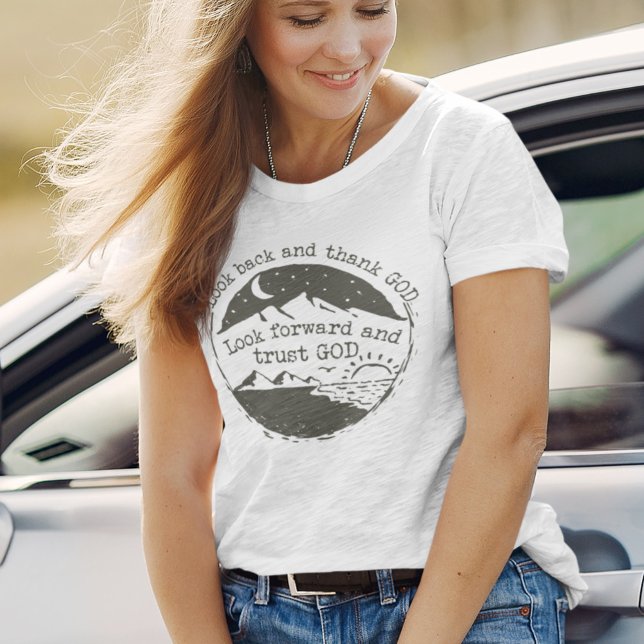 Nature Scene Bible Quote Night Christian Clothing T-Shirt (Creator Uploaded)