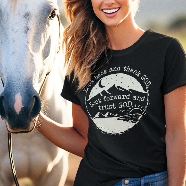 Nature Scene Bible Quote Night Christian Clothing T-Shirt (Creator Uploaded)