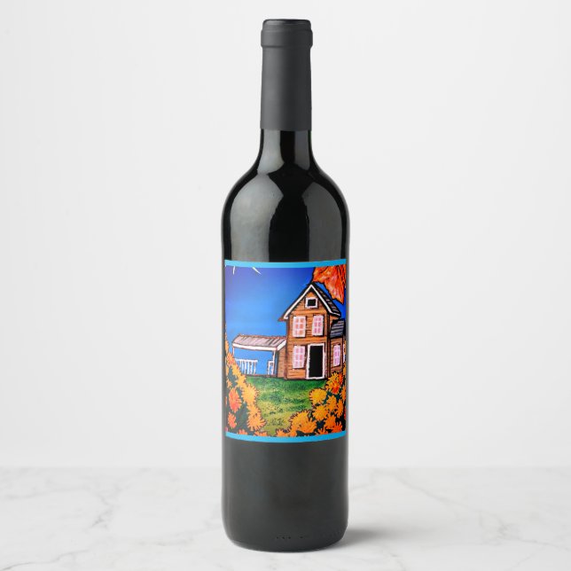 Nature Scene Wine Label (Front)