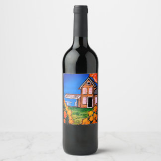 Nature Scene Wine Label
