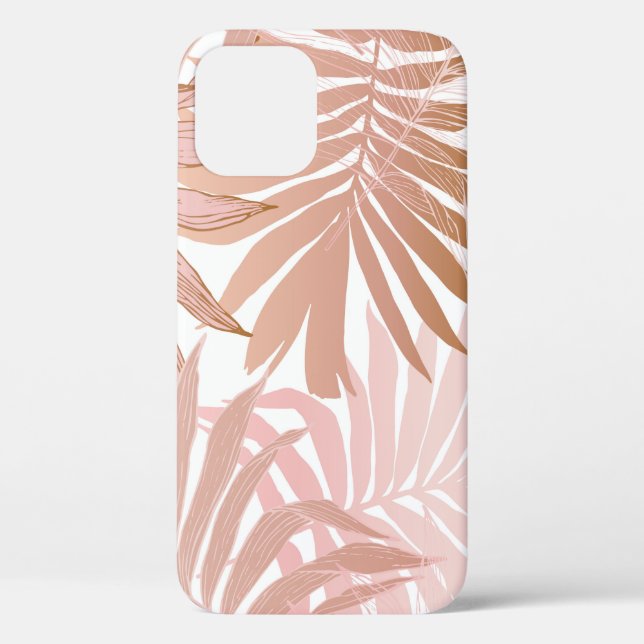 Nature seamless pattern. Hand drawn abstract tropi Case-Mate iPhone Case (Back)